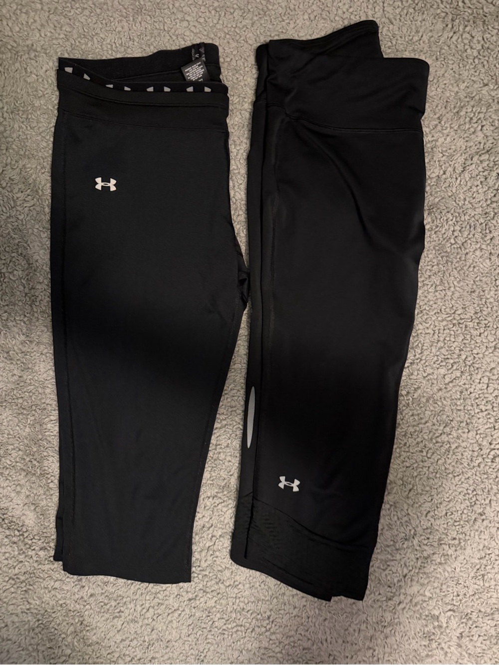 Under Armour Heat Gear Women’s Cropped Leggings, Pair of 2 (med)
